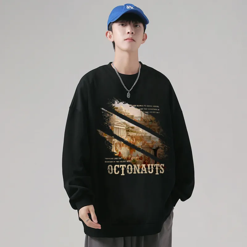 Small Columns Under The Sea Sweatshirt Unisex-3