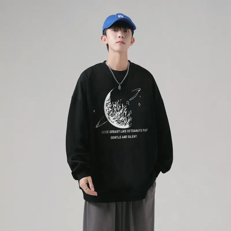 Small Columns Under The Sea Sweatshirt Unisex Black-3
