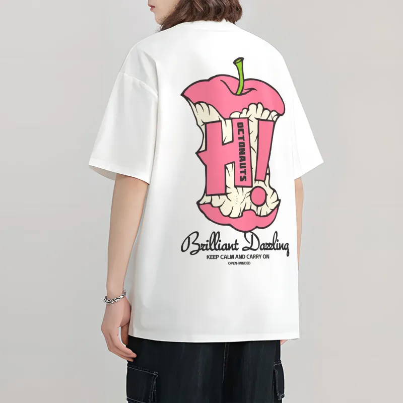 Small Columns Under The Sea T Shirt Unisex White-2