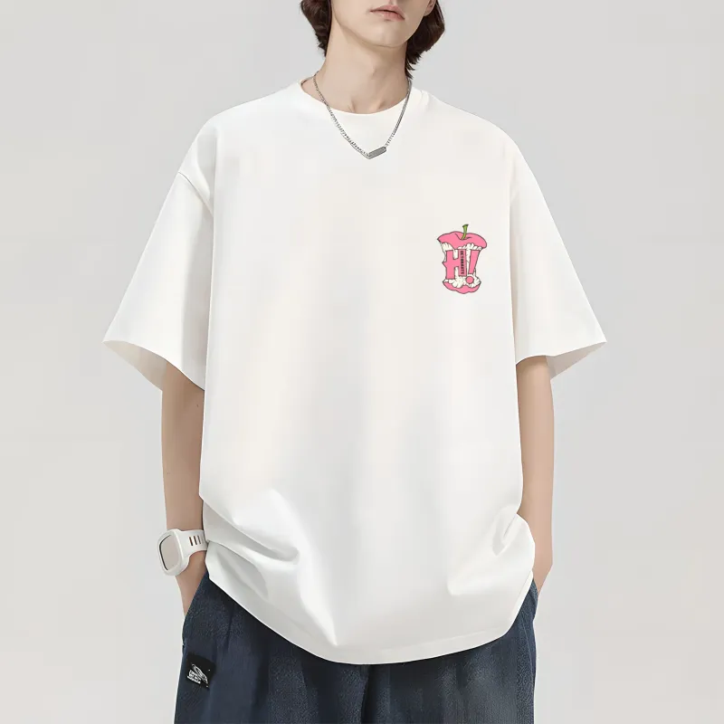 Small Columns Under The Sea T Shirt Unisex White-3