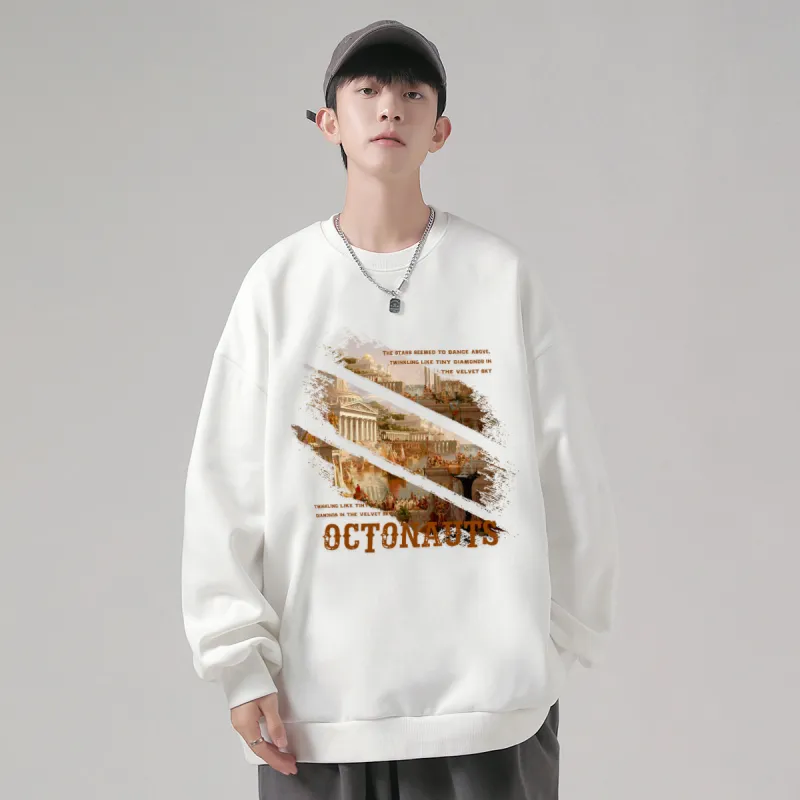 Small Columns Under The Sea Sweatshirt Unisex-7