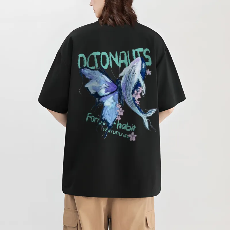 Small Columns Under The Sea T Shirt Unisex White-10