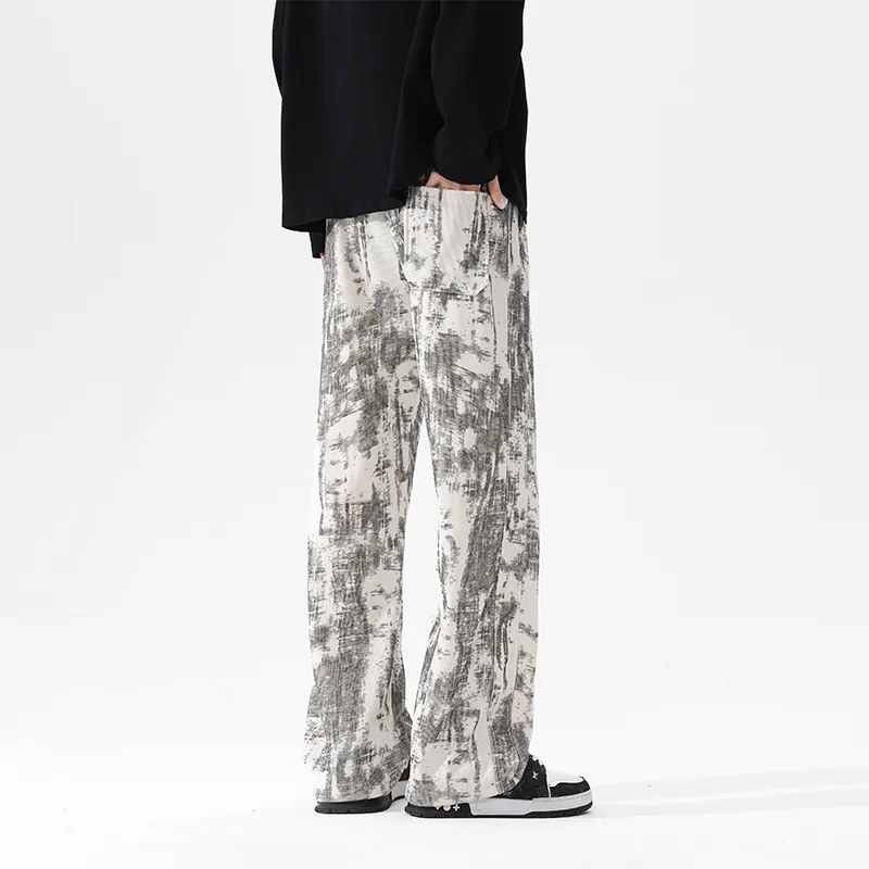 Small Columns Under The Sea Knitted Sports Pants Unisex-3