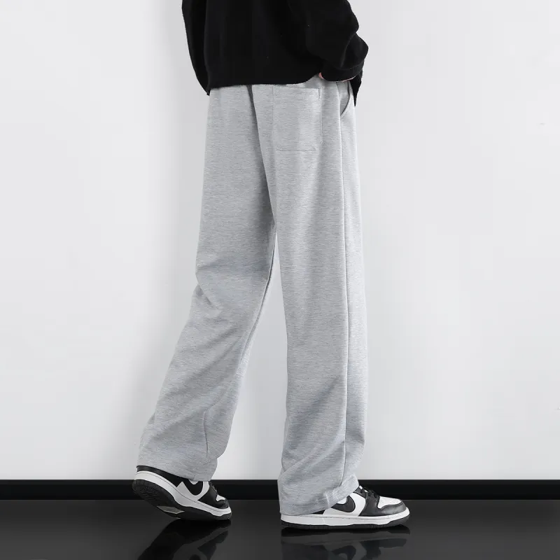 Small Columns Under The Sea Casual Pants Unisex Black-7