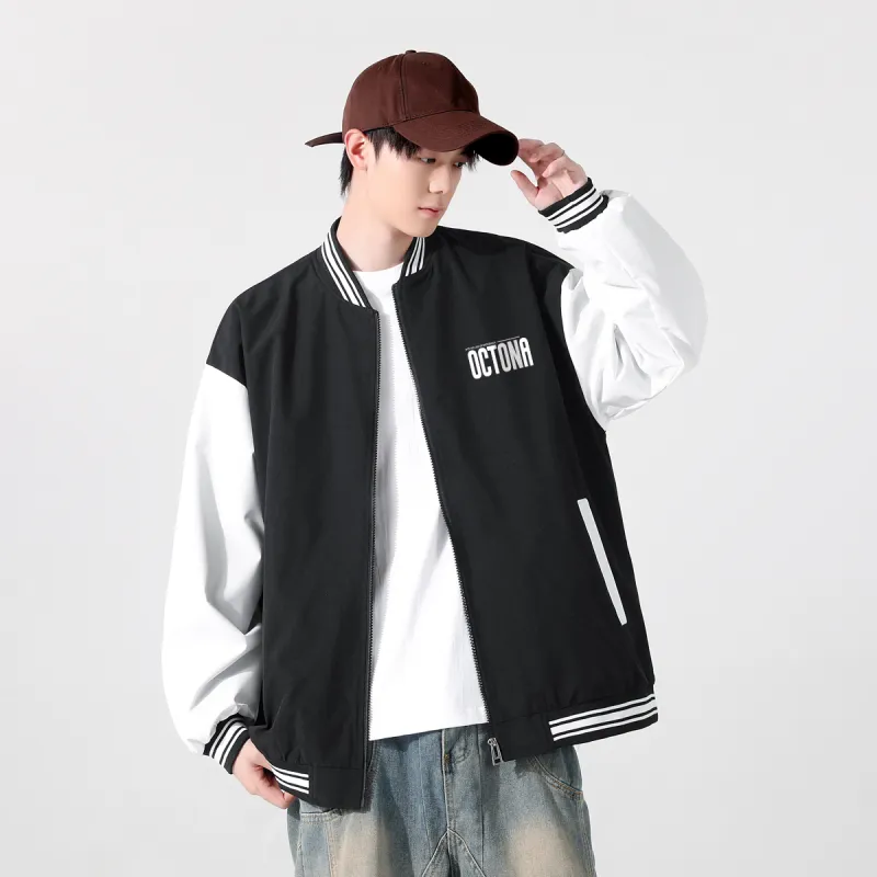Small Columns Under The Sea Baseball Jacket Unisex-3