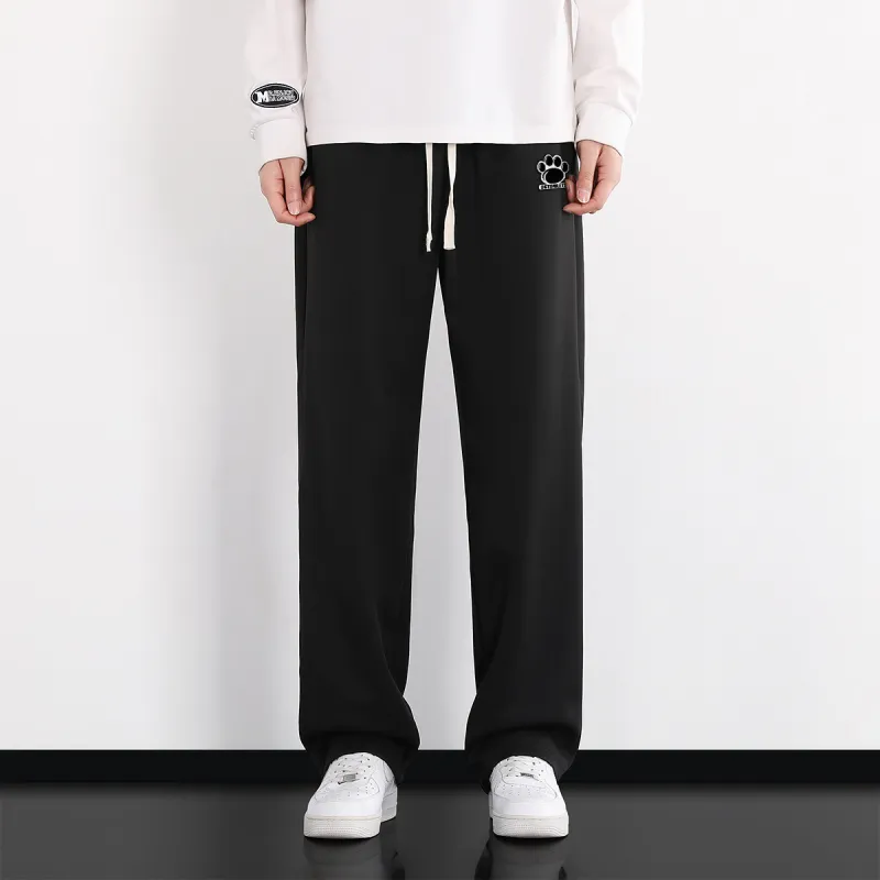 Small Columns Under The Sea Knitted Sports Pants Unisex-14