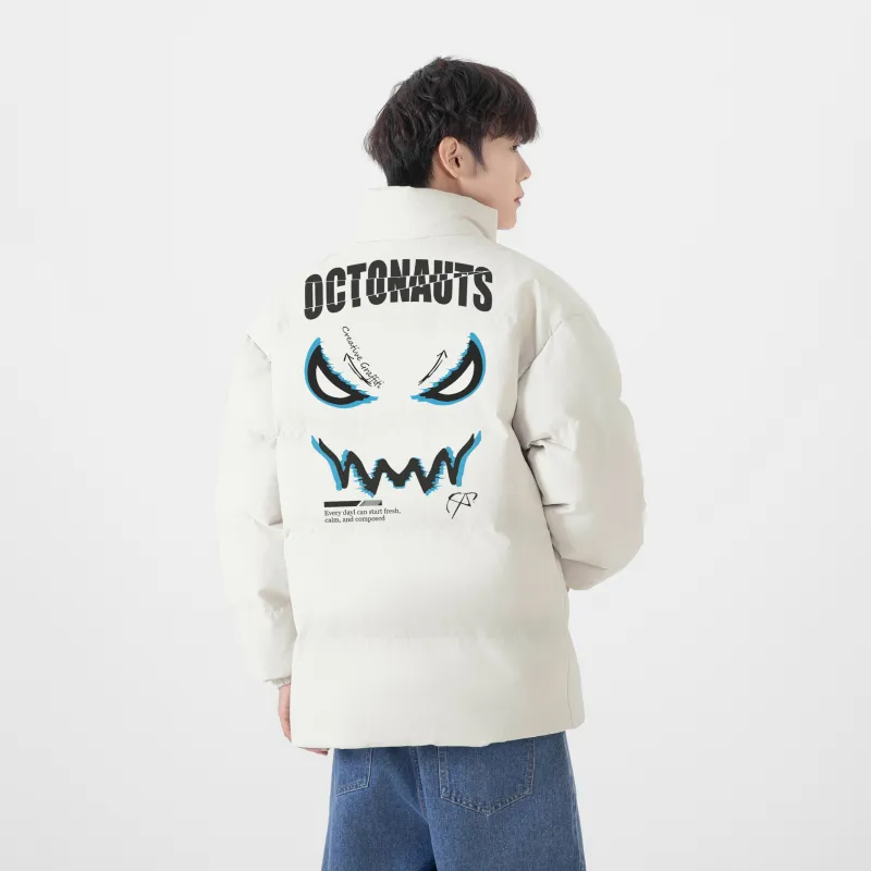Small Columns Under The Sea Puffer Jacket Unisex-7