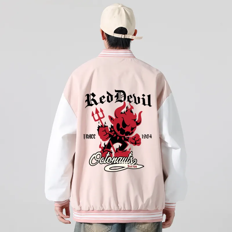 Small Columns Under The Sea Baseball Jacket Unisex-13