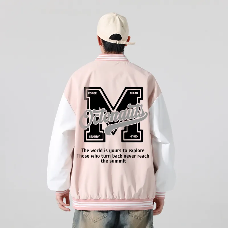 Small Columns Under The Sea Baseball Jacket Unisex-7