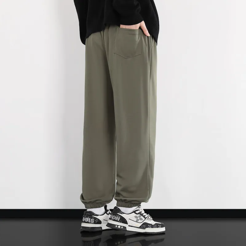 Small Columns Under The Sea Knitted Sports Pants Unisex-7