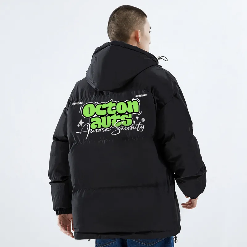 Small Columns Under The Sea Puffer Jacket Unisex-3