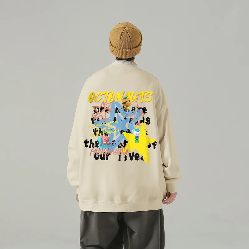 Small Columns Under The Sea Sweatshirt Unisex-7