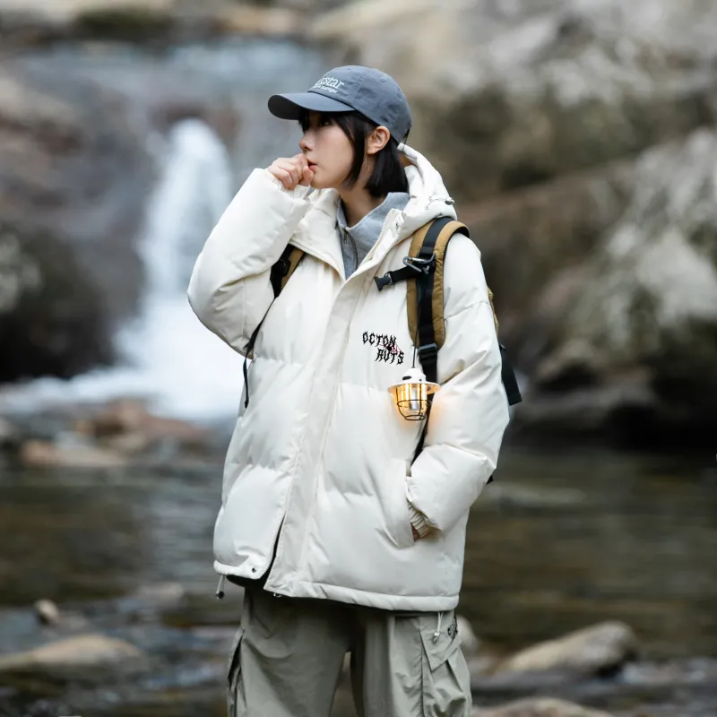 Small Columns Under The Sea Puffer Jacket Unisex-8