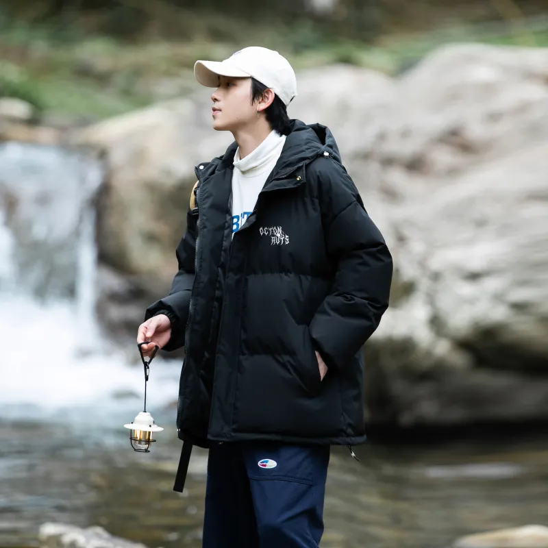 Small Columns Under The Sea Puffer Jacket Unisex-2