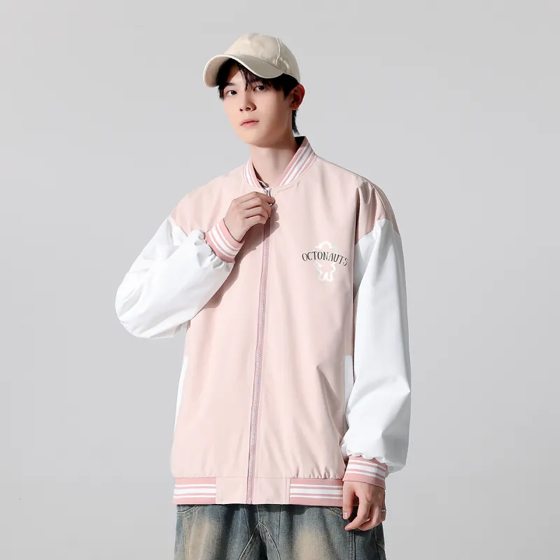 Small Columns Under The Sea Baseball Jacket Unisex-10
