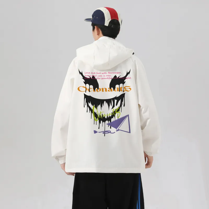 Small Columns Under The Sea Jackets Coats Unisex-7
