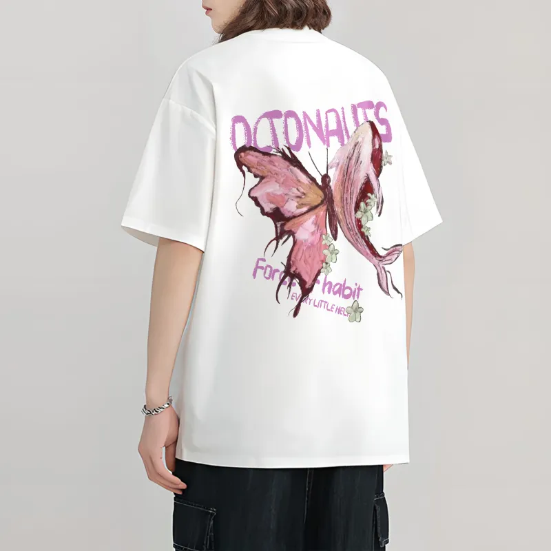 Small Columns Under The Sea T Shirt Unisex White-2