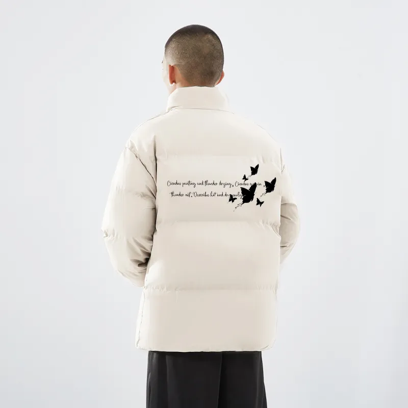 Small Columns Under The Sea Puffer Jacket Unisex-8