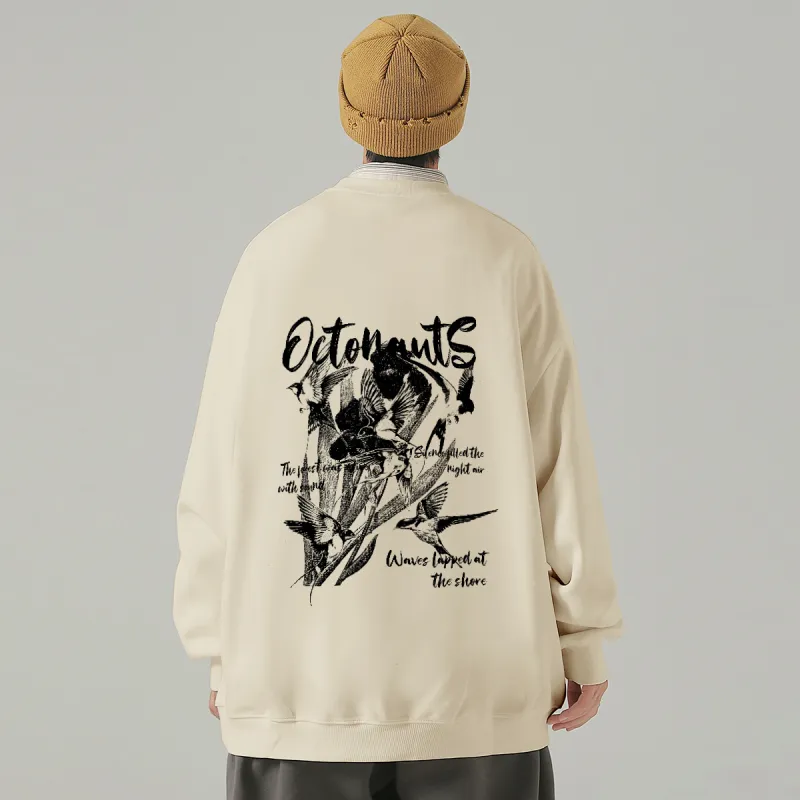 Small Columns Under The Sea Sweatshirt Unisex-13