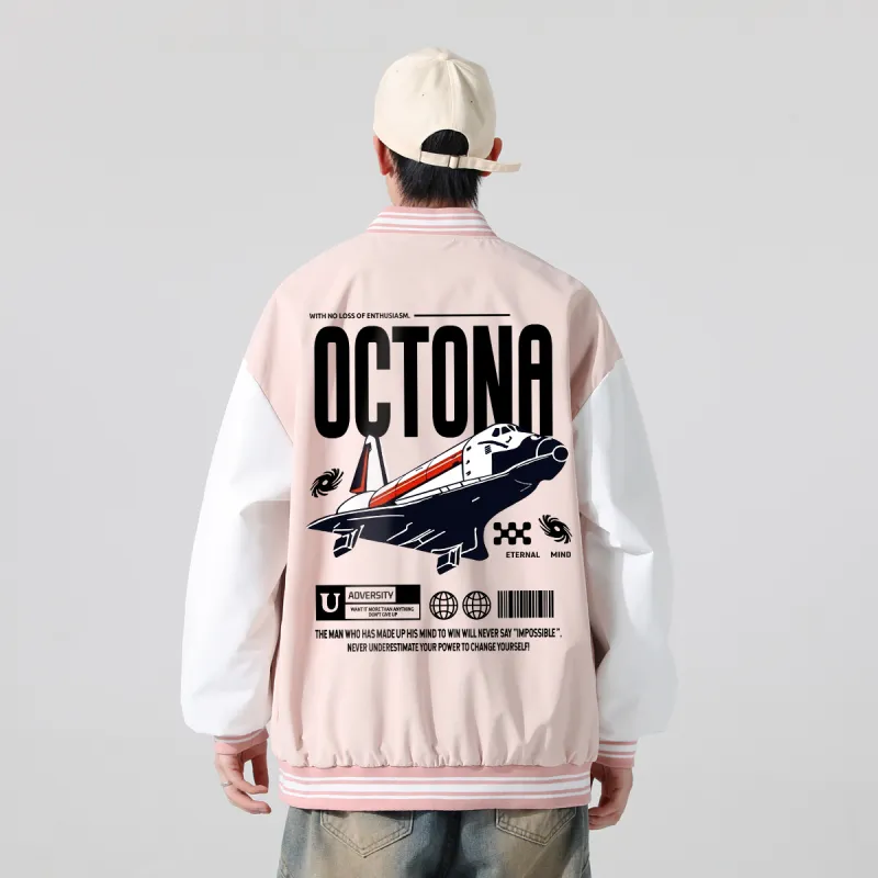 Small Columns Under The Sea Baseball Jacket Unisex-14