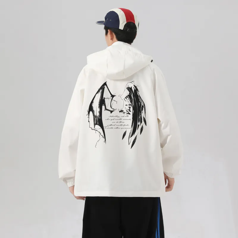 Small Columns Under The Sea Jackets Coats Unisex Black-5