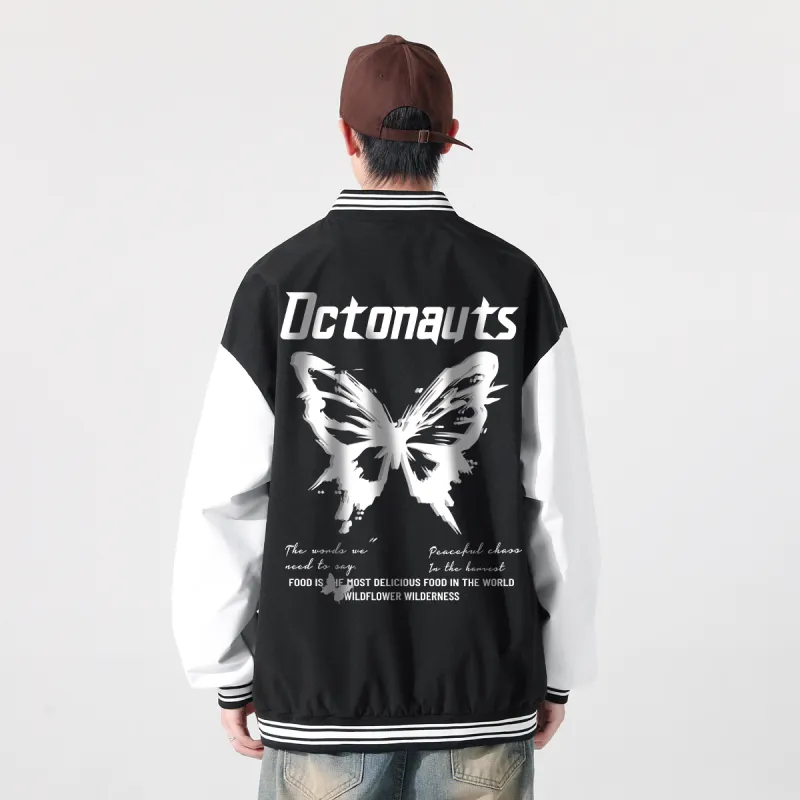 Small Columns Under The Sea Baseball Jacket Unisex-2