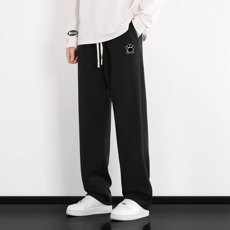 Small Columns Under The Sea Knitted Sports Pants Unisex-5
