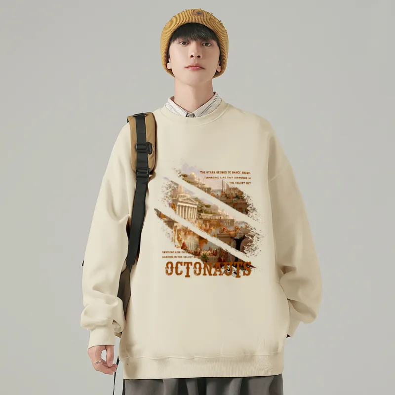 Small Columns Under The Sea Sweatshirt Unisex-11