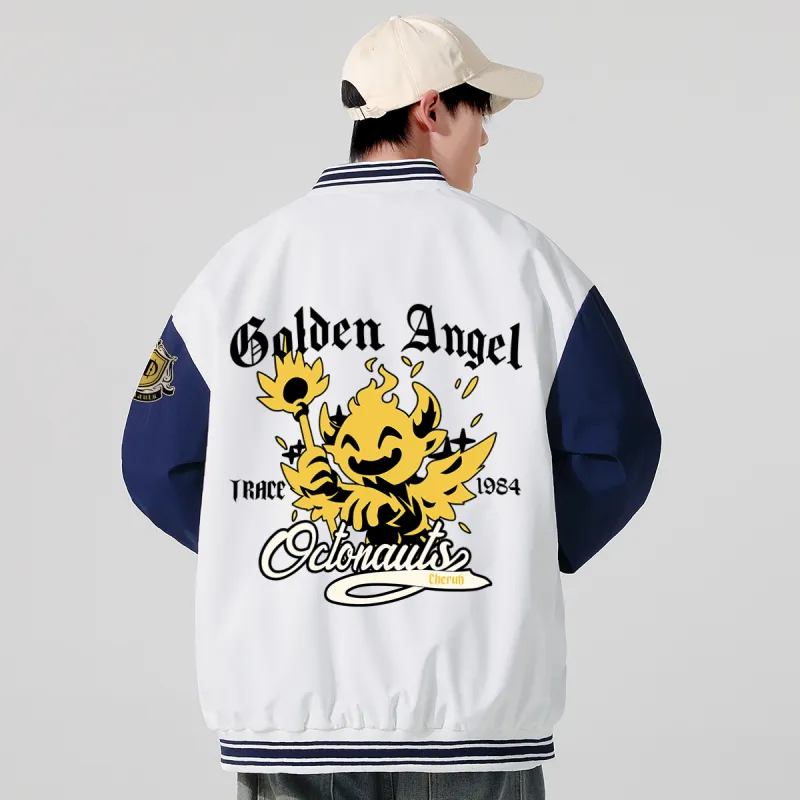 Small Columns Under The Sea Baseball Jacket Unisex-7
