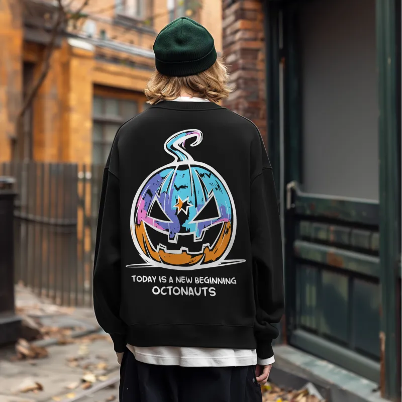 Small Columns Under The Sea Sweatshirt Unisex-2