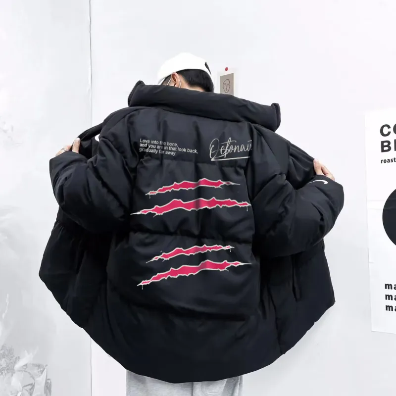 Small Columns Under The Sea Puffer Jacket Unisex-2