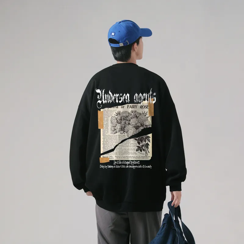 Small Columns Under The Sea Sweatshirt Unisex-2