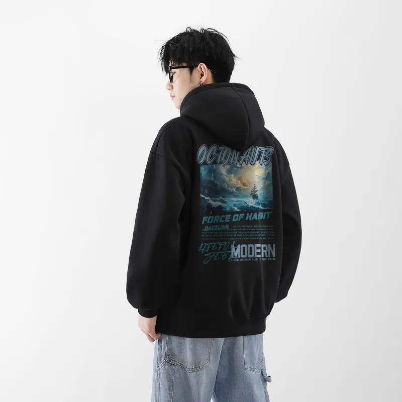 Small Columns Under The Sea Sweatshirt Set Unisex-8