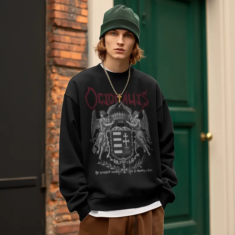 Small Columns Under The Sea Sweatshirt Unisex-2