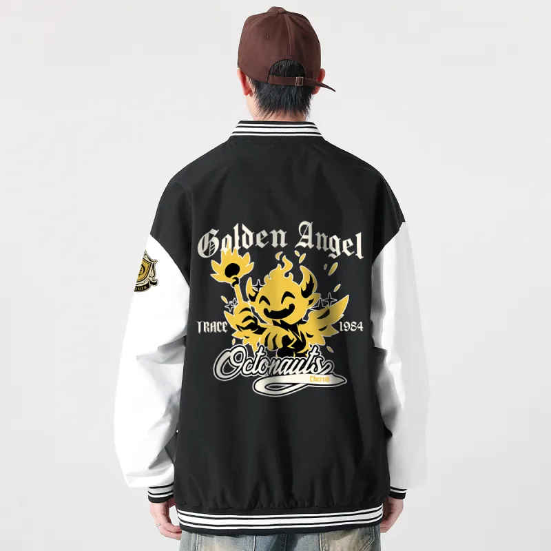 Small Columns Under The Sea Baseball Jacket Unisex-3