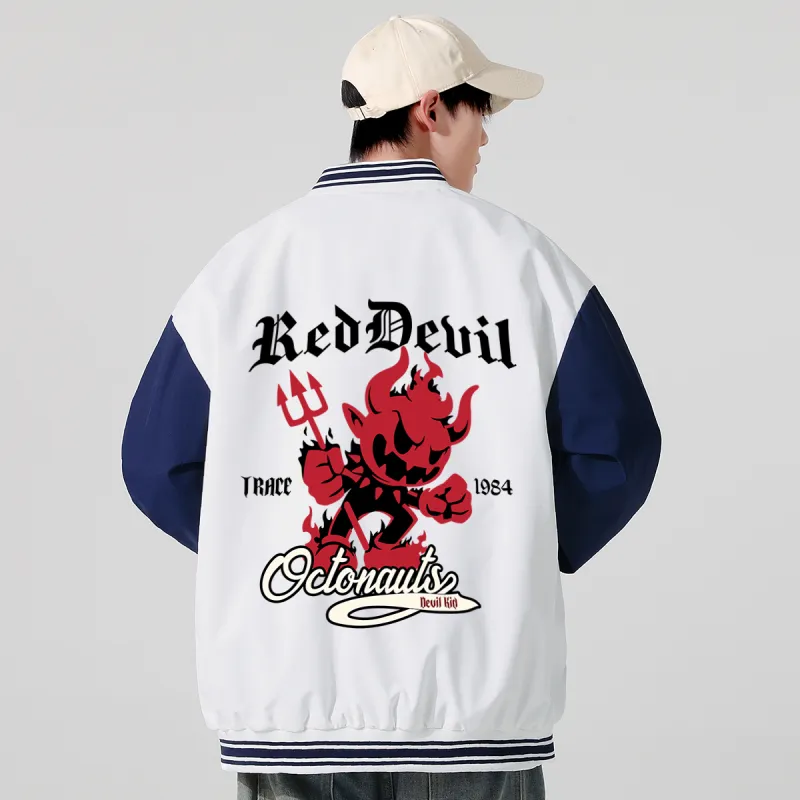 Small Columns Under The Sea Baseball Jacket Unisex-8