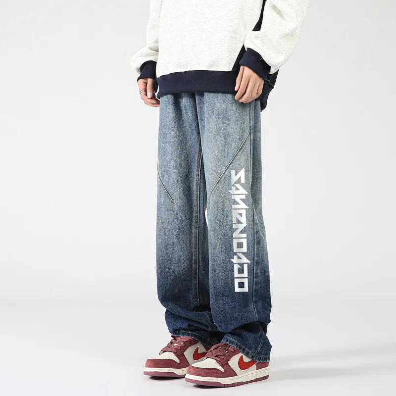 Small Columns Under The Sea Jeans Unisex-6