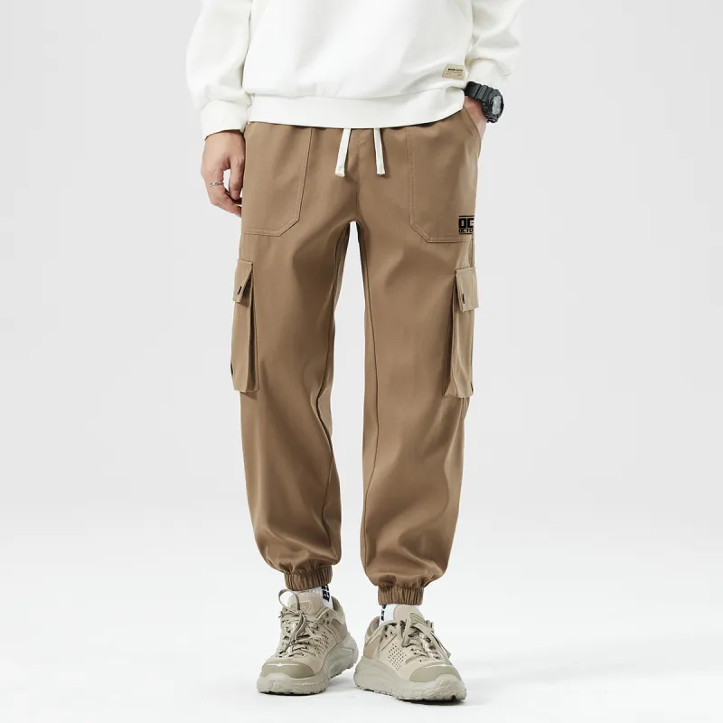Small Columns Under The Sea Cargo Pants Unisex-5