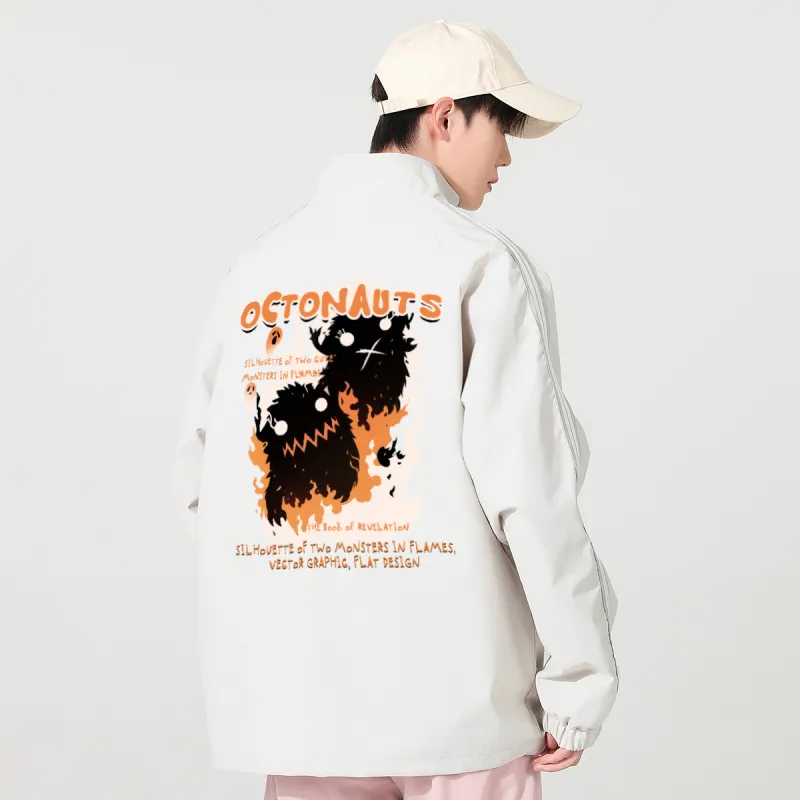 Small Columns Under The Sea Jackets Coats Unisex-7