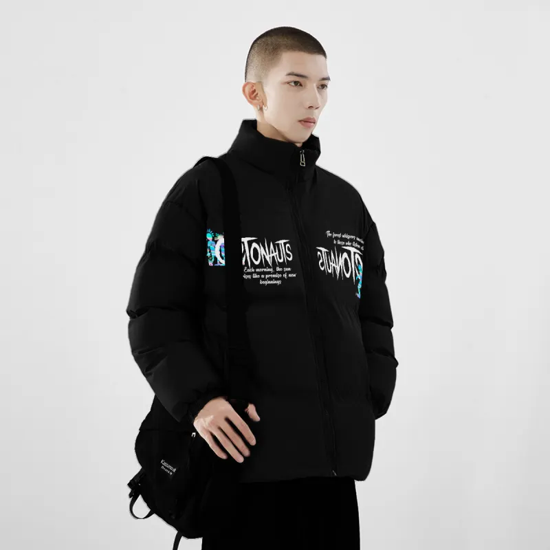 Small Columns Under The Sea Puffer Jacket Unisex-2