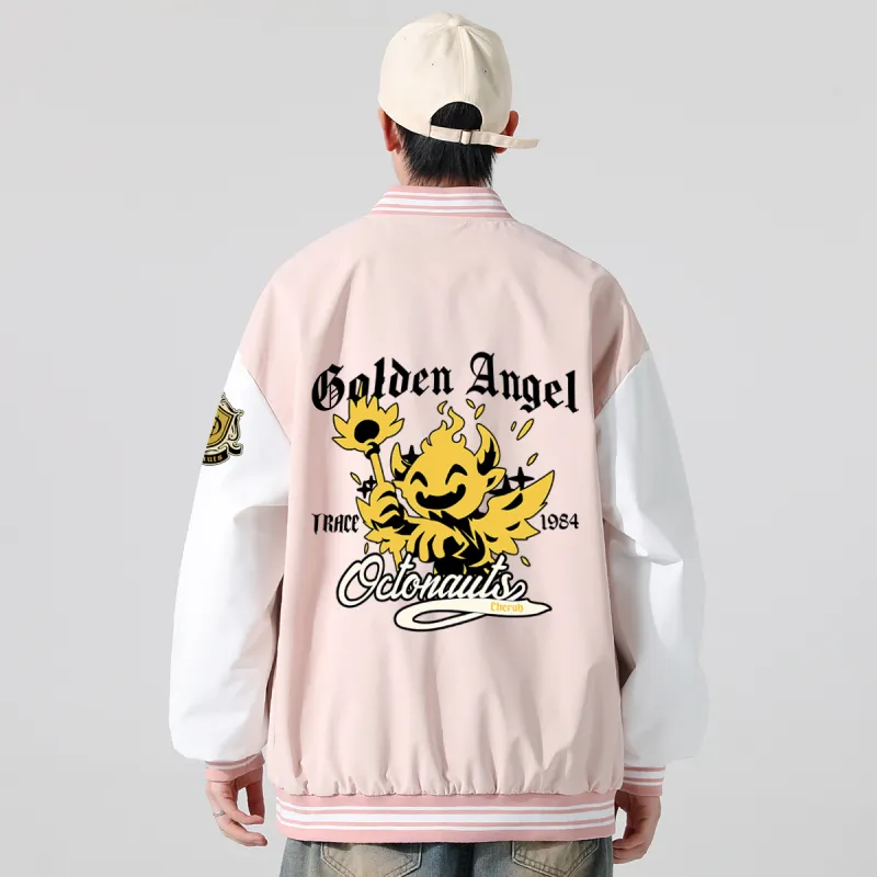 Small Columns Under The Sea Baseball Jacket Unisex-11