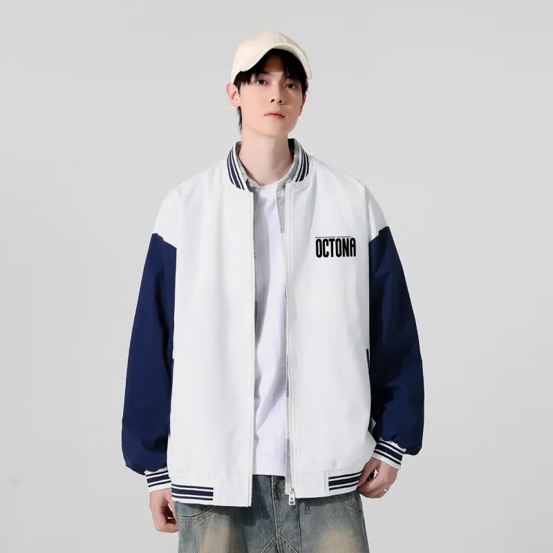 Small Columns Under The Sea Baseball Jacket Unisex-7