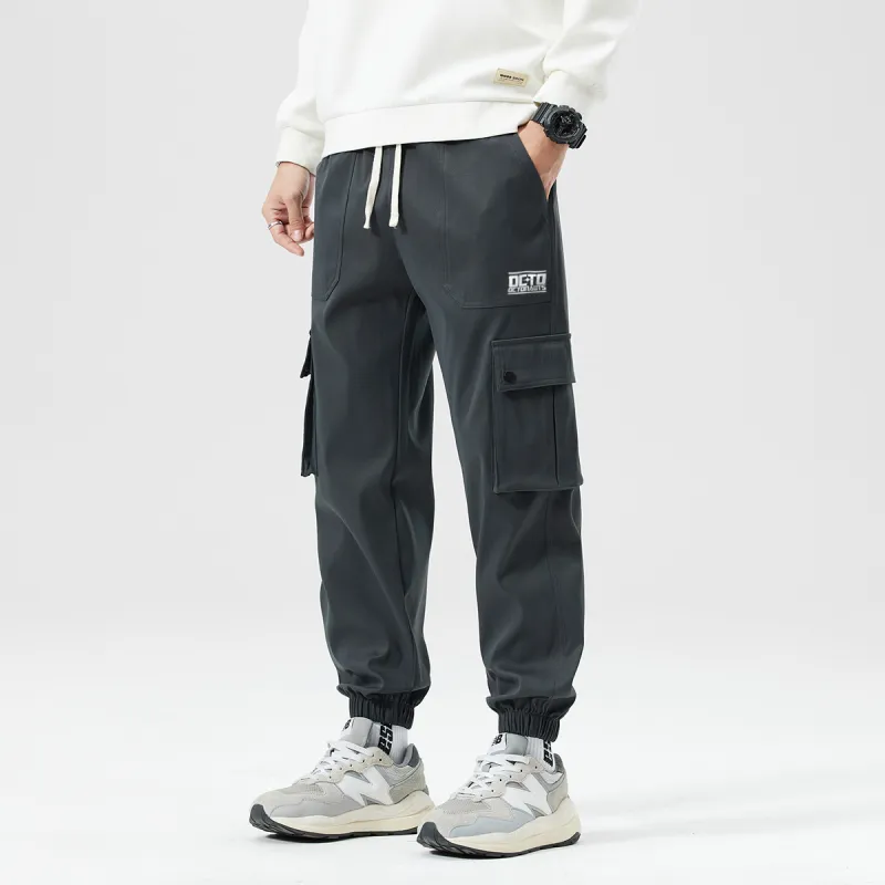 Small Columns Under The Sea Cargo Pants Unisex-11