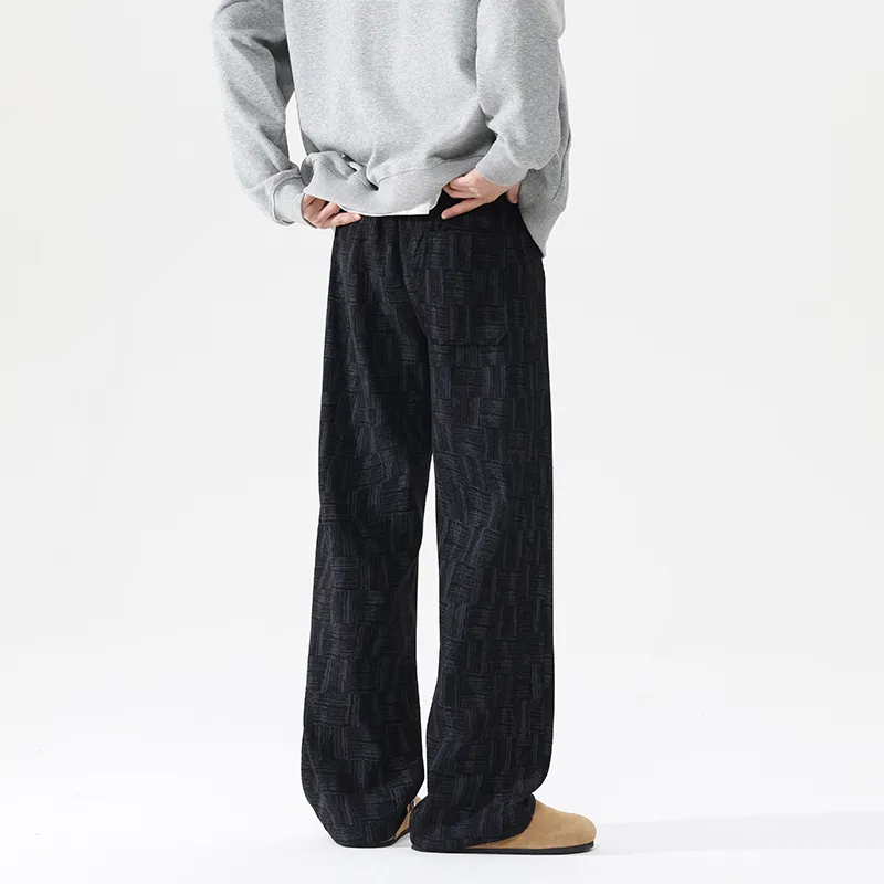 Small Columns Under The Sea Knitted Sweatpants Unisex-1