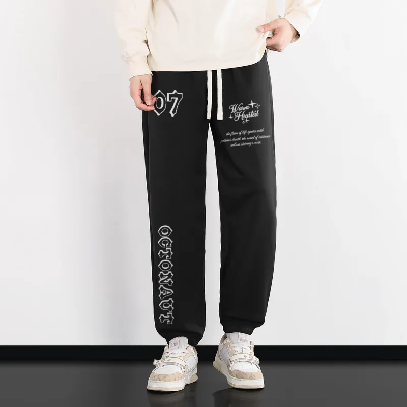 Small Columns Under The Sea Knitted Sports Pants Unisex-2