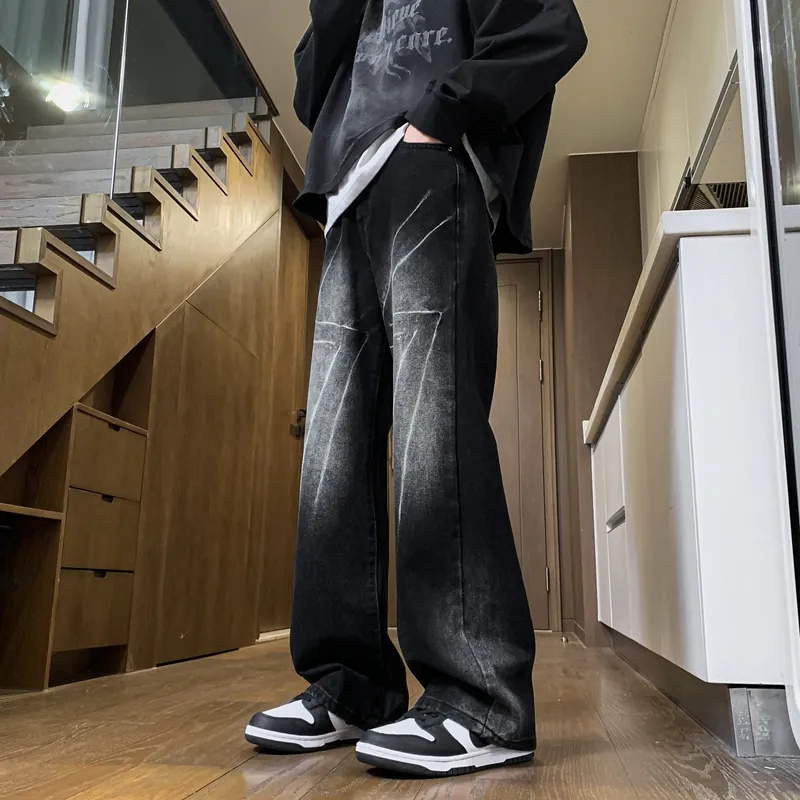 Small Columns Under The Sea Jeans Unisex-3