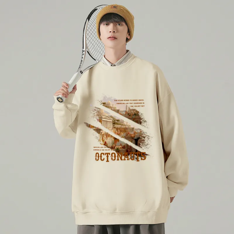 Small Columns Under The Sea Sweatshirt Unisex-10