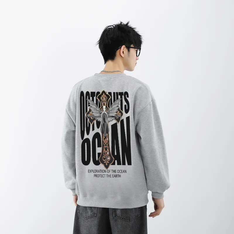Small Columns Under The Sea Sweatshirt Unisex-18