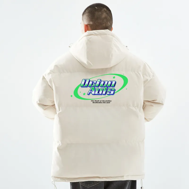 Small Columns Under The Sea Puffer Jacket Unisex-7