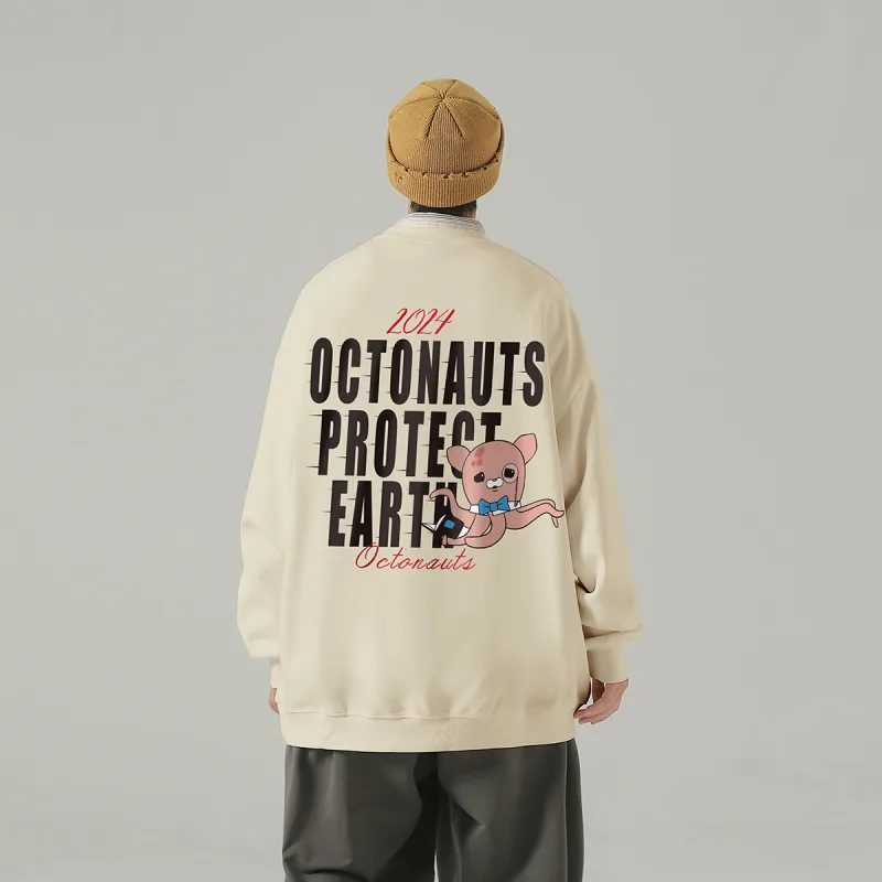 Small Columns Under The Sea Sweatshirt Unisex-7
